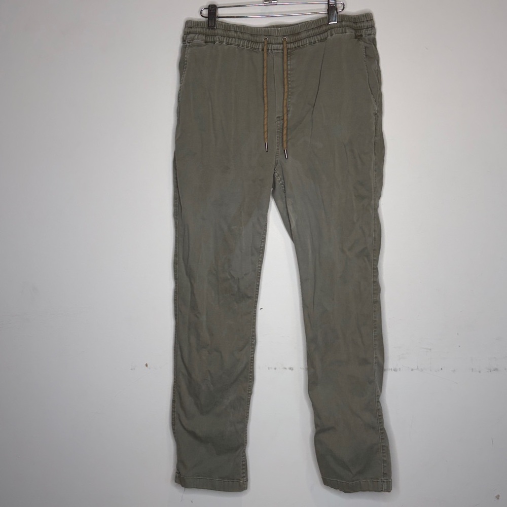 Faherty Men’s Green Essential Pants: Size Extra Large